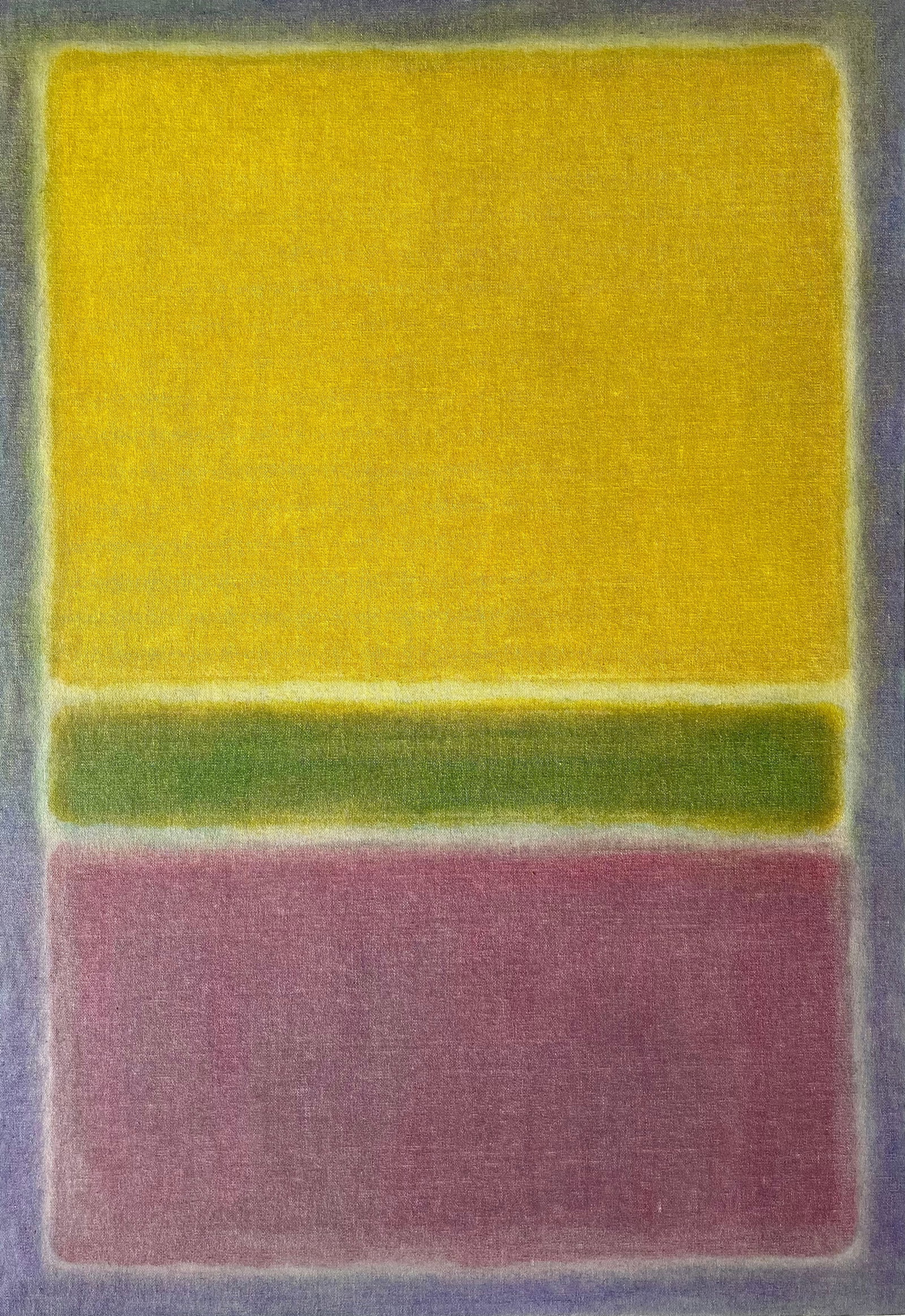ABSTRACT OIL ON CANVAS PAINTING: OIL ON CANVAS ROTHKO STYLE. TOTAL CANVAS SIZE 42 X 30 INCHES. PAINTING SIZE IS 40 X 28 INCHES APPROX. PAINTING IS UNSTRETCHED, COMES ROLLED IN A TUBE. SHIPPING IN THE U.S VIA USPS PRIORITY MAIL IS $40