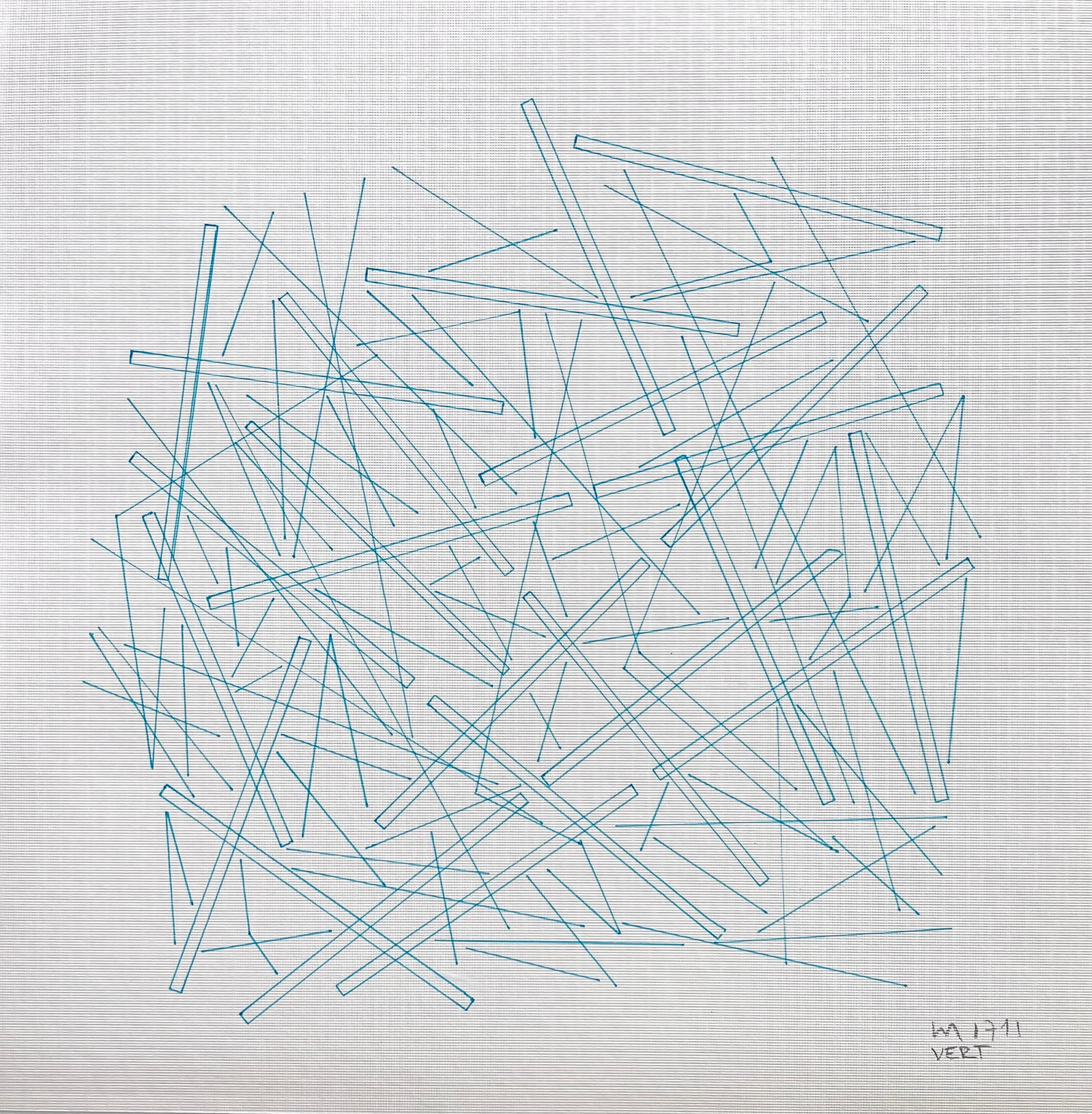 TWO VINTAGE INK ON PAPER DRAWINGS: TWO VINTAGE INK ON PAPER DRAWINGS. UNINTELLIGIBLE SIGNATURE. SHIPPING IN THE U.S VIA USPS PRIORITY MAIL $18.