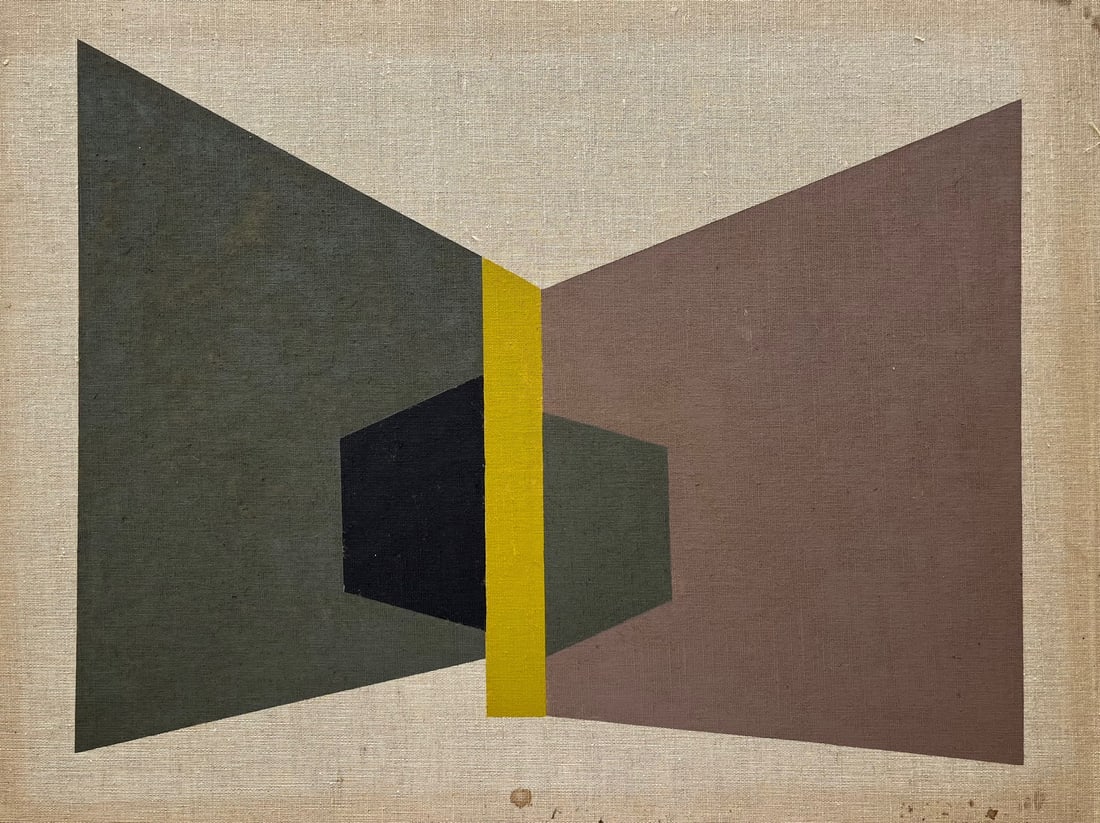 VINTAGE GEOMETRIC PAINTING (1 of 7)