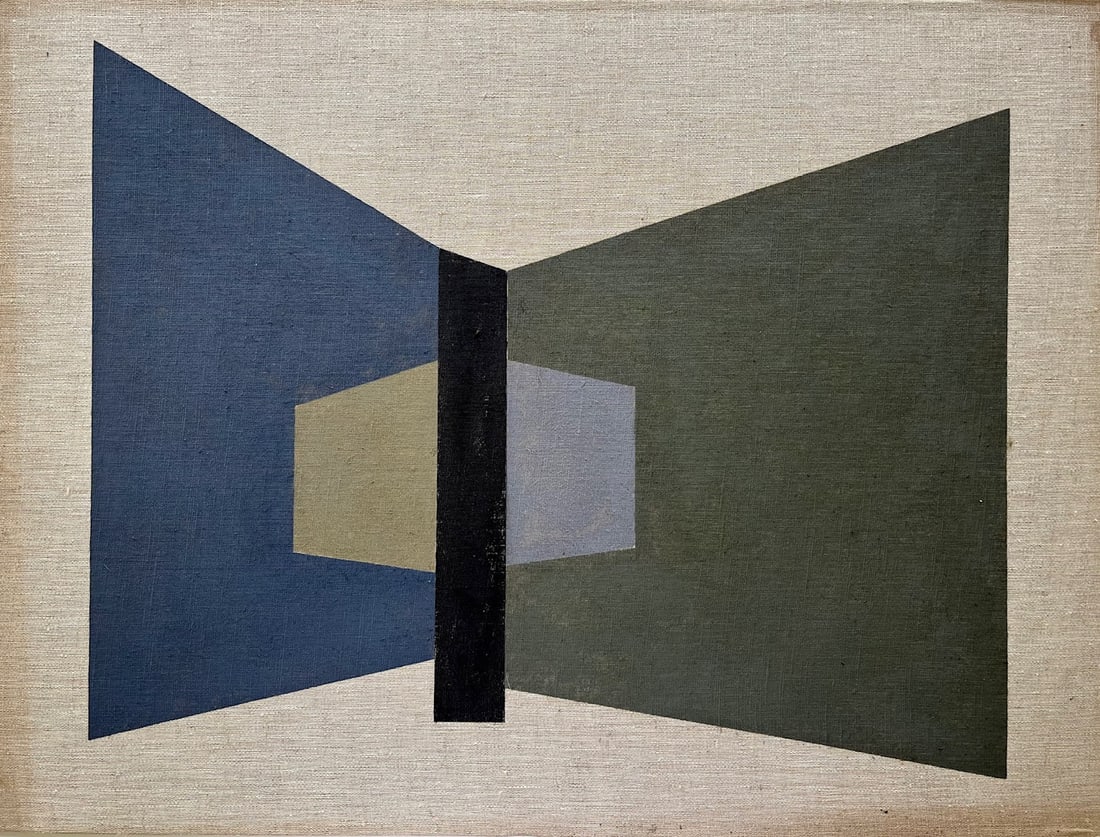 VINTAGE GEOMETRIC PAINTING (1 of 7)