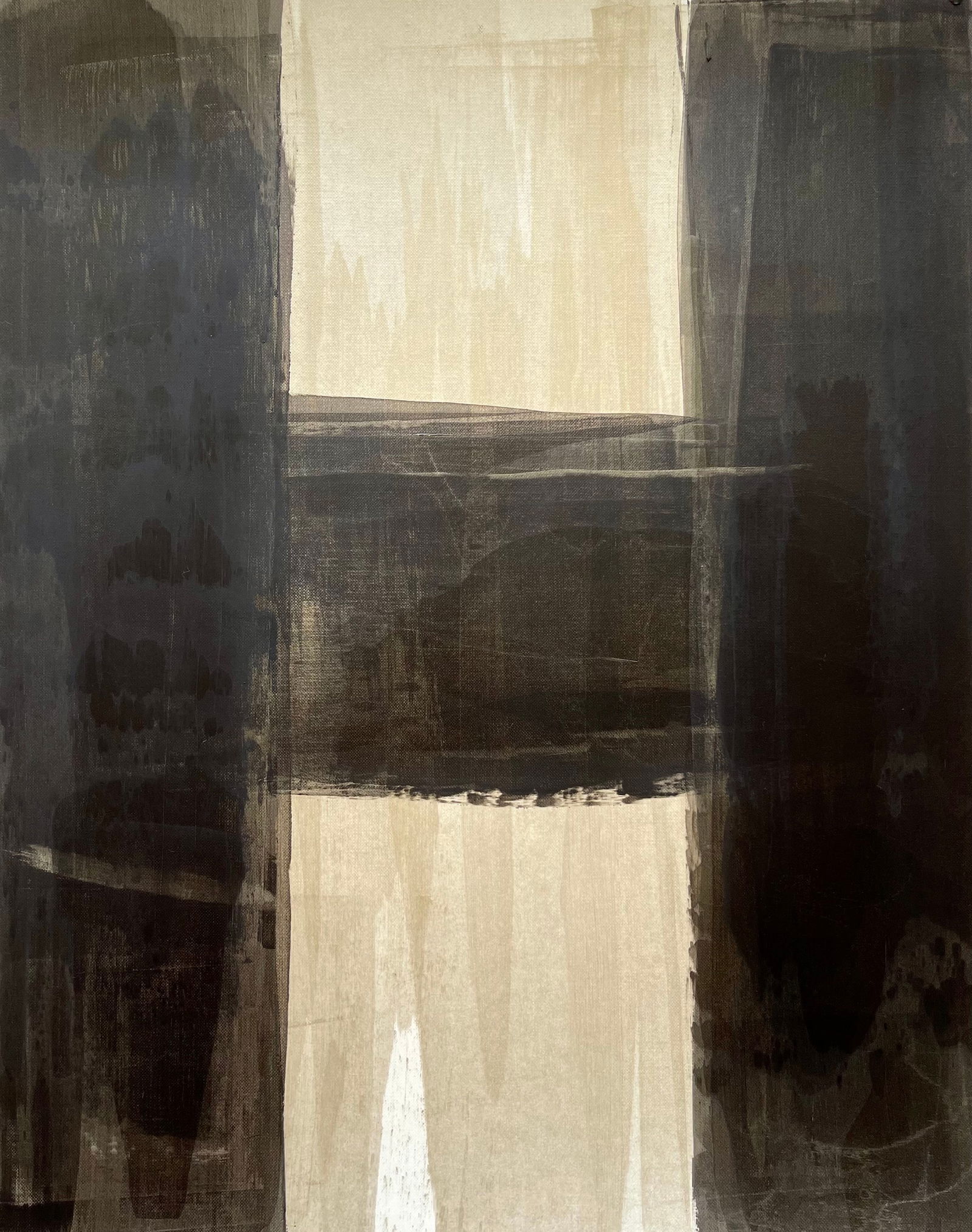 SET OF 3 MODERN ABSTRACT PAINTINGS (1 of 6)