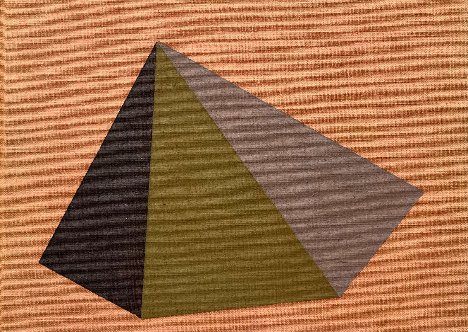 VINTAGE GEOMETRIC PAINTING: SMALL OIL ON LINEN BOARD PAINTING. SIZE: 5.5 X 4 INCHES APPROX. UNFRAMED. SHIPPING IN THE U.S VIA USPS PRIORITY MAIL $16