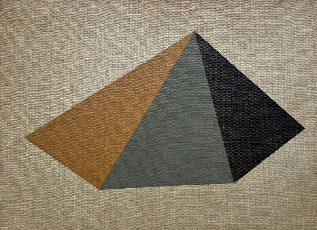 VINTAGE GEOMETRIC PAINTING (1 of 5)