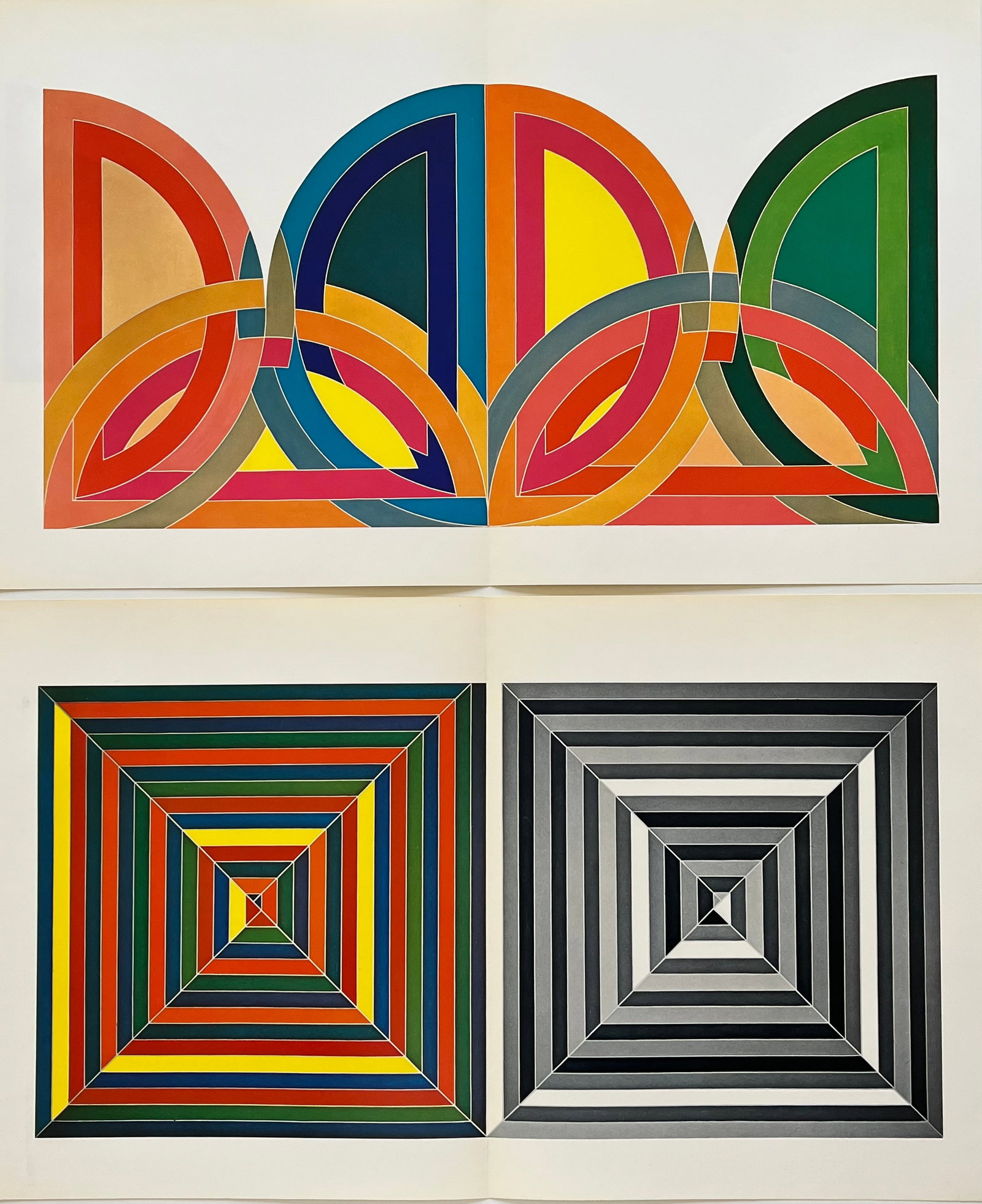 SET OF 2 FRANK STELLA VINTAGE PRINTS (1 of 5)