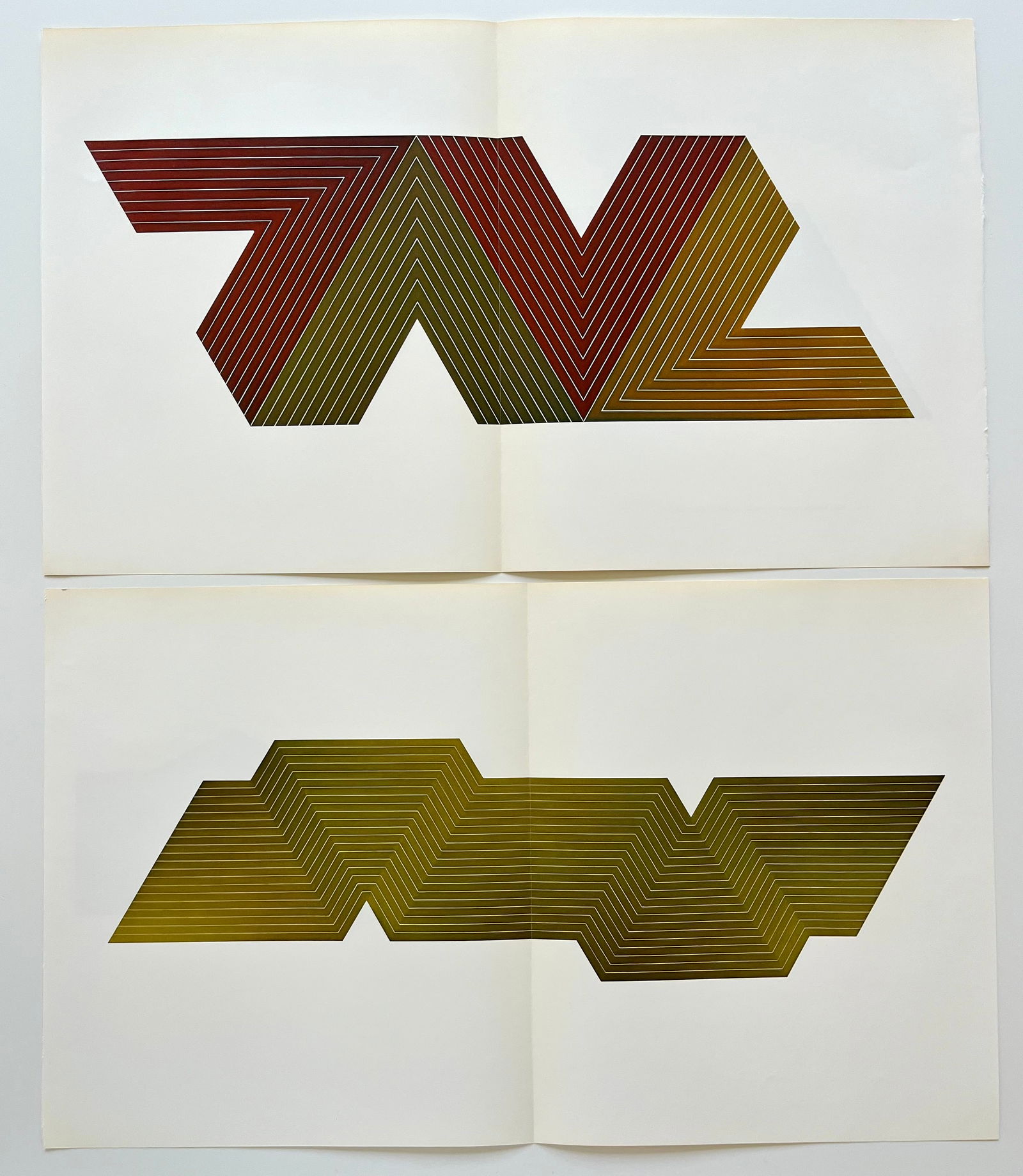 SET OF 2 FRANK STELLA VINTAGE PRINTS (1 of 5)