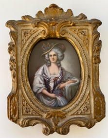 ANTIQUE MINIATURE ORNATE WOOD FRAME