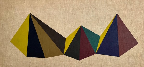 VINTAGE GEOMETRIC PAINTING