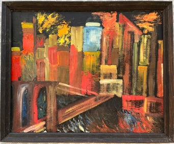 MID CENTURY ABSTRACT PAINTING