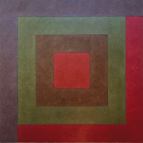 HARD EDGE PAINTING OIL ON MASONITE