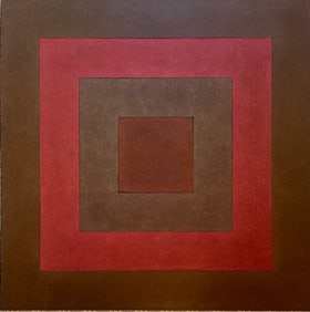 HARD EDGE PAINTING OIL ON MASONITE