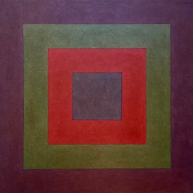 HARD EDGE PAINTING OIL ON MASONITE