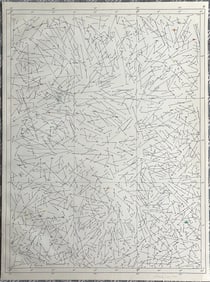 VINTAGE INK ON CELESTIAL MAP DRAWING