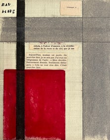 MIXED MEDIA COLLAGE ALBERT CAMUS L'ETRANGER