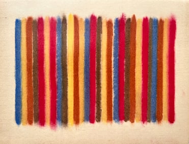 VINTAGE ABSTRACT OIL ON PAPER