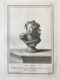 18th C NEOCLASSICAL ROMAN BUST ENGRAVING