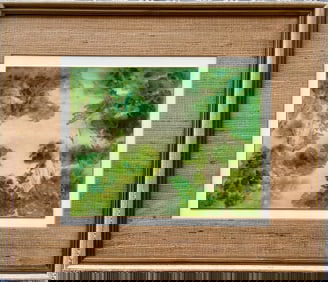 MID-CENTURY ORIGINAL CHINESE WATERCOLOR JO KELLY