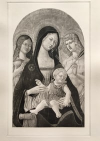ETCHING AFTER NEROCCIO DEI LANDI MADONNA AND CHILD