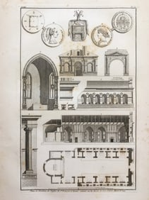 RARE ARCHITECTURAL ENGRAVING LEON BATTISTA ALBERTI XV