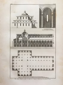 RARE ARCHITECTURAL ENGRAVING PHILIPPE BRUNELLESCHI XVe