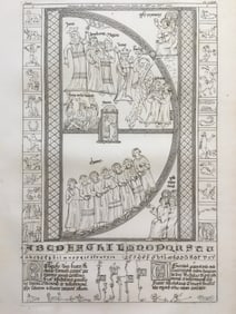 ENGRAVING LATIN MANUSCRIPT SENECA TRAGEDIES XII au XIVe