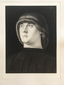 ETCHING AFTER GIOVANNI BELLINI PORTRAIT OF A YOUNG MAN