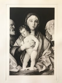 ETCHING AFTER GIOVANNI BELLINI THE VIRGIN AND CHILD