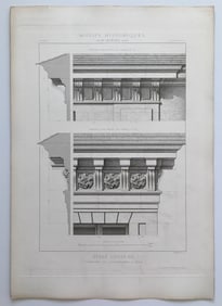 ANTIQUE FRENCH ARCHITECTURAL ENGRAVING