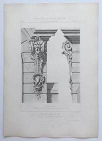 ANTIQUE FRENCH ARCHITECTURAL ENGRAVING