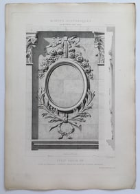 ANTIQUE FRENCH ARCHITECTURAL ENGRAVING