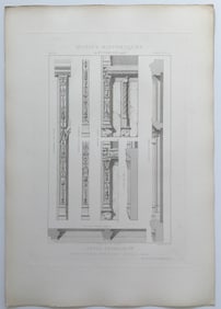 ANTIQUE FRENCH ARCHITECTURAL ENGRAVING