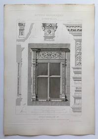 ANTIQUE FRENCH ARCHITECTURAL ENGRAVING