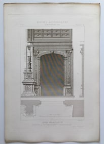 ANTIQUE FRENCH ARCHITECTURAL ENGRAVING