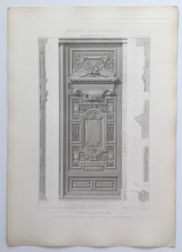 ANTIQUE FRENCH ARCHITECTURAL ENGRAVING