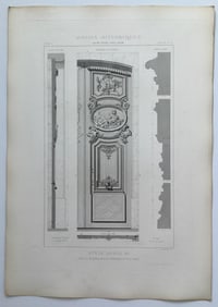 ANTIQUE FRENCH ARCHITECTURAL ENGRAVING