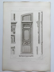 ANTIQUE FRENCH ARCHITECTURAL ENGRAVING