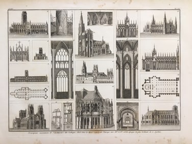 19th C. FRENCH ARCHITECTURAL ENGRAVING