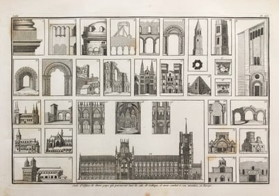 19th C. FRENCH ARCHITECTURAL ENGRAVING