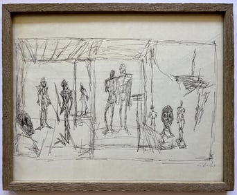 INK DRAWING ON PAPER