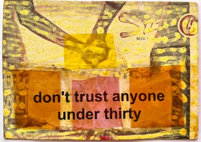 MODERN MIXED MEDIA COLLAGE