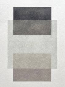 MINIMALIST OIL ON PAPER PAINTING