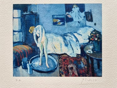 PABLO PICASSO LITHOGRAPH BLUE ROOM