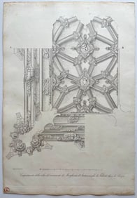 ANTIQUE ITALIAN BAROQUE ARCHITECTURAL ENGRAVING