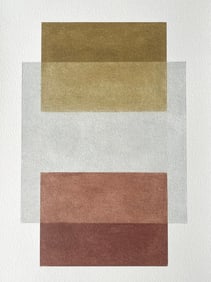 MINIMALIST OIL ON PAPER PAINTING