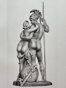 ANTIQUE PRINT ANTONIO CANOVA VENUS AND MARS