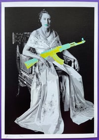 POP ART PRINT GRAFFITI ART THE QUEEN