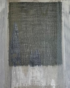 MINIMALIST MIXED MEDIA ON CANVAS PAINTING