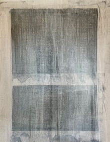 MINIMALIST MIXED MEDIA ON PAPER PAINTING