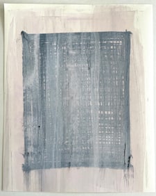 MINIMALIST MIXED MEDIA ON PAPER PAINTING