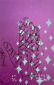 PETER MARS SIGNED ORIGINAL SILKSCREEN PRINT PALMISTRY