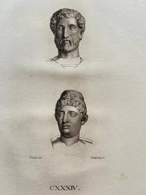 ANTIQUE NEOCLASSICAL ENGRAVING ROMAN SCULPTURES